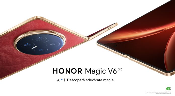HONOR lansează în România noul smartphone pliabil HONOR Magic V6