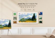 TCL A400 Pro NXTVISION – primul Artistic TV din lume cu tehnologie QD-Mini LED