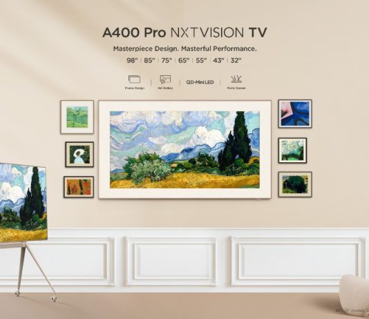 TCL A400 Pro NXTVISION – primul Artistic TV din lume cu tehnologie QD-Mini LED