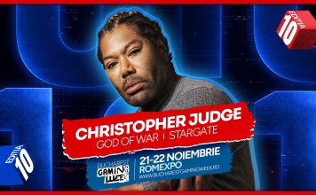 Christopher Judge, actorul care îl interpretează pe Kratos în celebra serie God of War, vine la Bucharest Gaming Week