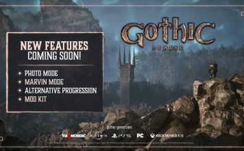 Actualizări pentru „Gothic Remake” care adaugă modul foto, modul Marvin, un sistem alternativ de progresie și suport pentru kitul de moduri