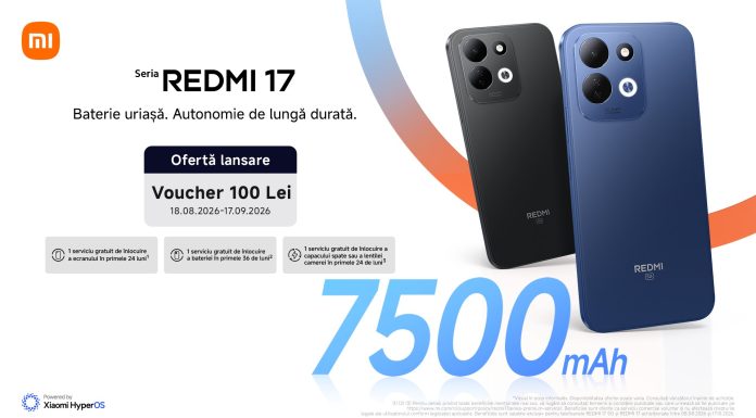 Xiaomi aduce în România seria REDMI 17, cu o baterie de 7.500 mAh, un ecran generos de 6,9 inch și rezistență pentru utilizarea zilnică