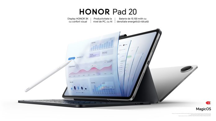 HONOR Pad 20 ecran 3K, functii inteligente si autonomie extinsa