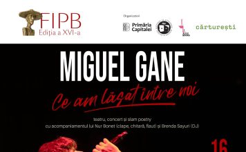 Miguel Gane, românul devenit fenomen al poeziei de limbă spaniolă, vine la București cu spectacolul „Ce am lăsat între noi”